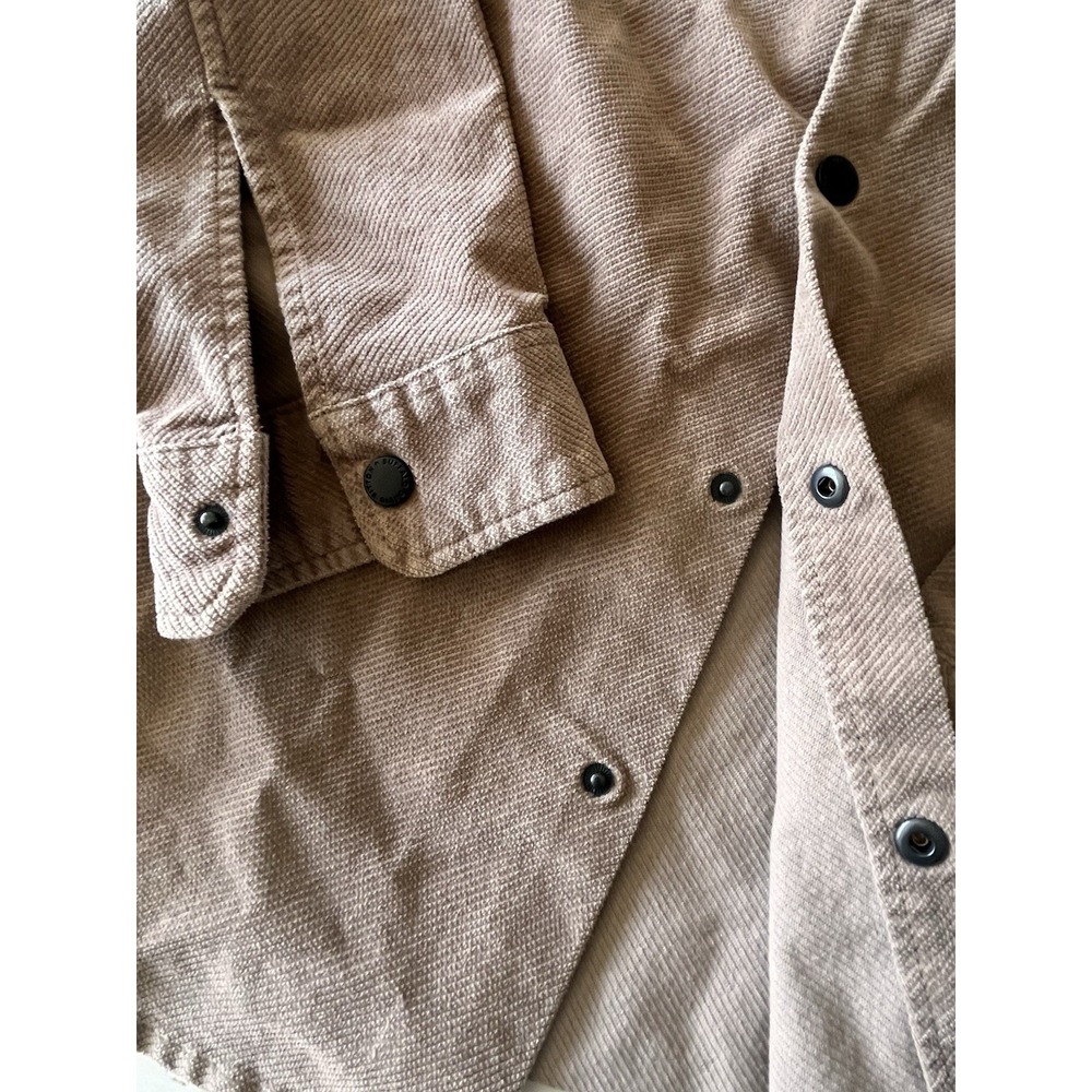 Buffalo David Bitton Jacket Mens Large Tan Corduroy Shacket Shirt Jafar - Picture 5 of 7
